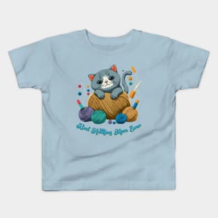 Best Knitting Mom Ever Cat #3 Kids T-Shirt